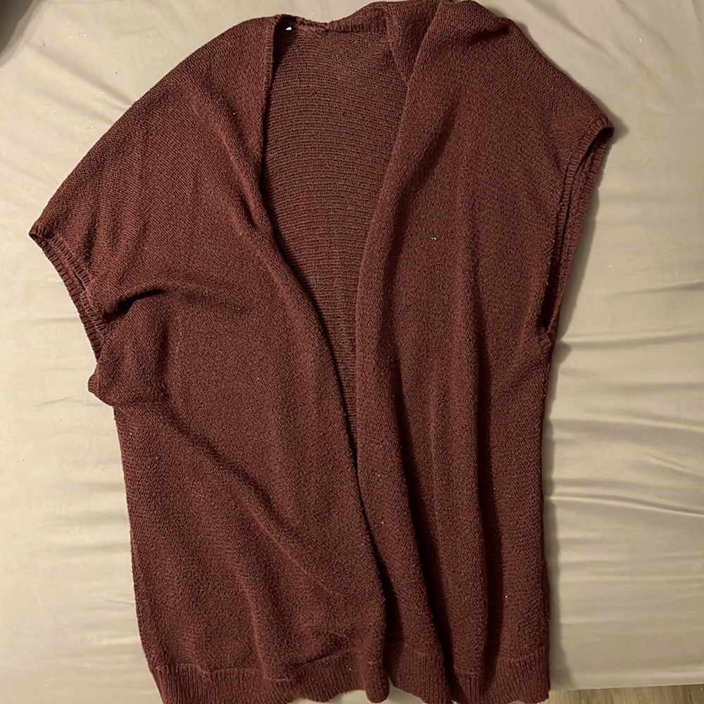 Aritzia Burgundy cardigan, size S/m